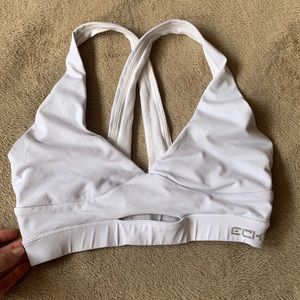 White ECHT sports bra